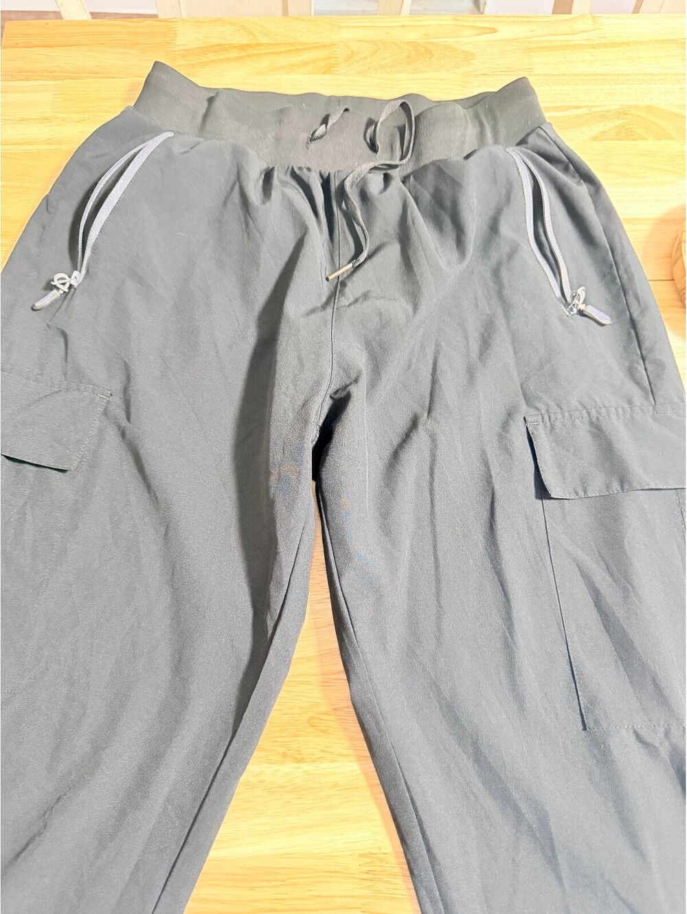 Libin Casual Cargo Jogger Pants Size M Gray